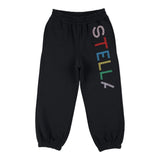 STELLA McCARTNEY pantalone tuta tinta unita con ricami Nero per Bambina TV6D20 NERO STELLA McCARTNEY 