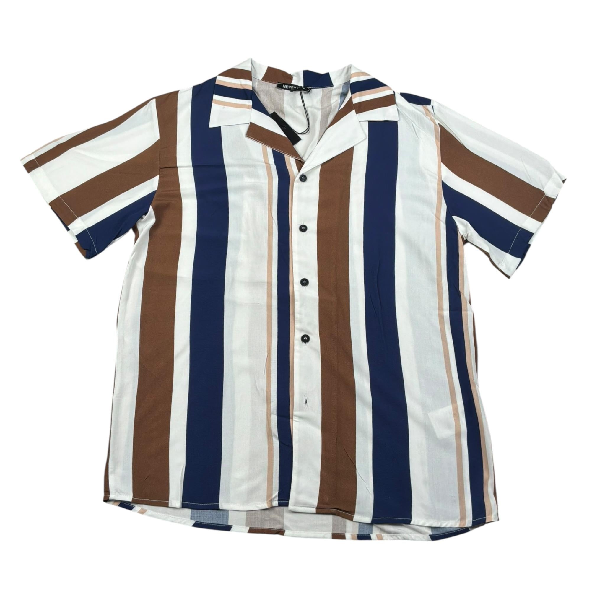 Never Too Camicia tinta unita con Fantasia Bianco per Bambino NT2288R BIANCO NEVER TOO 