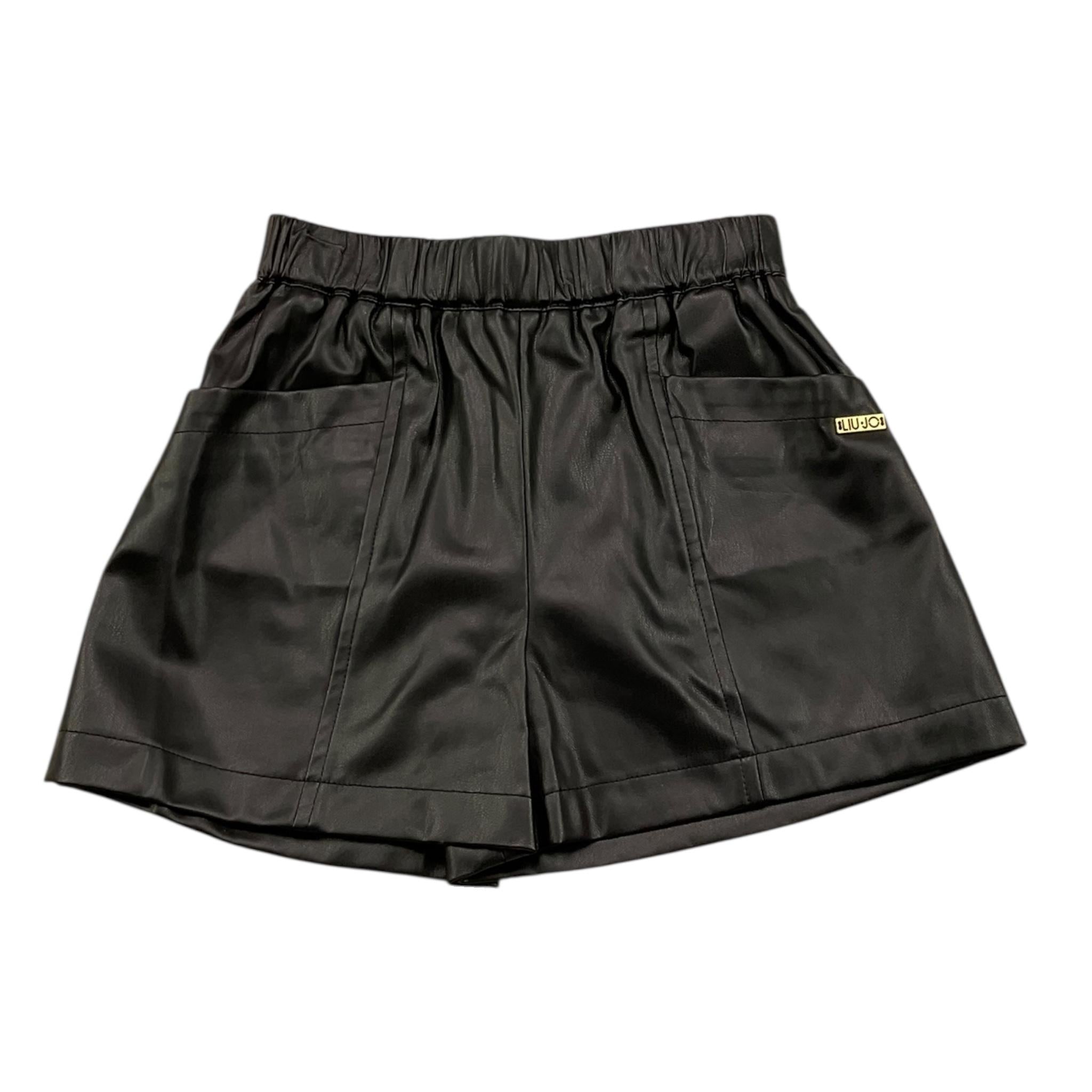 LIU JO short tinta unita con elastico in vita Nero per Neonata KF4012XXX NERO LIU JO 