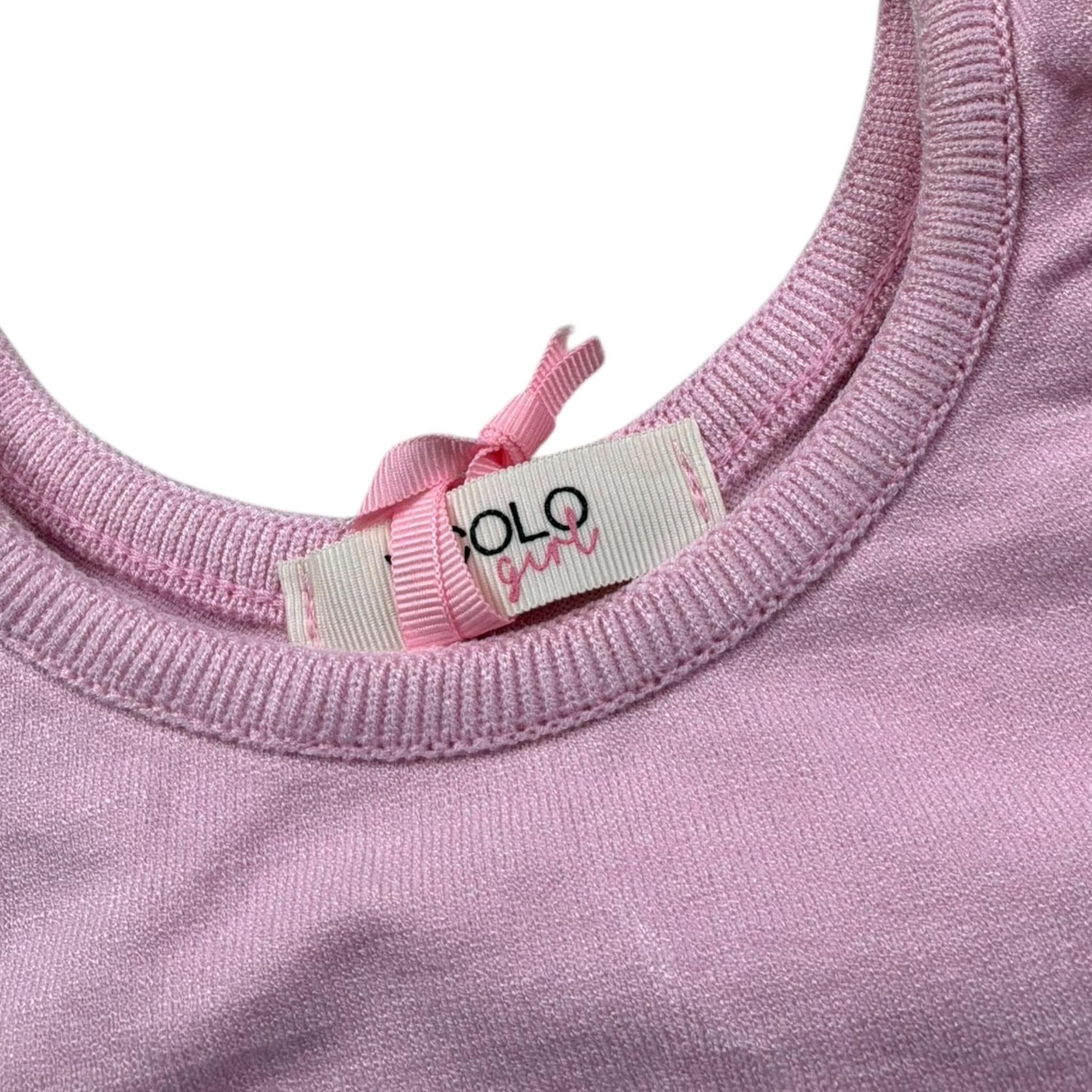 Vicolo Top Giromanica Tinta Unita per Neonata 3146WY00312X ROSA VICOLO 