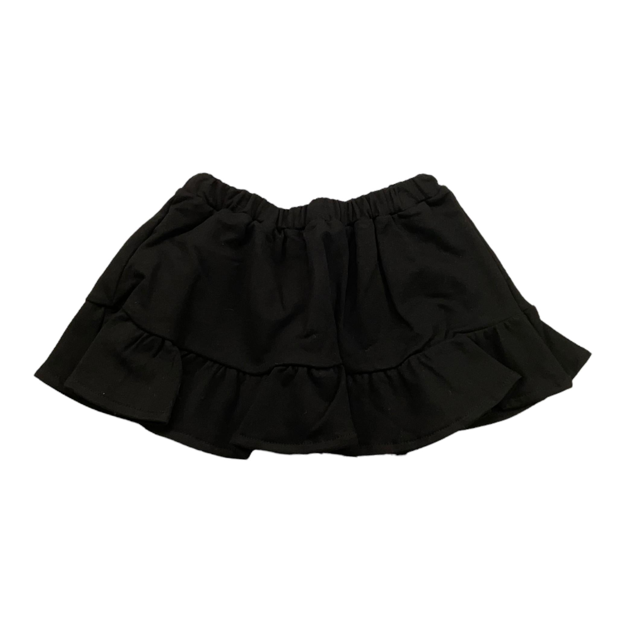 MARC ELLIS gonna tinta unita con logo Nero per Neonata JMNSK15790 NERO MARC ELLIS 