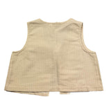 Zhoe & Tobiah Gilet Tinta Unita per Bambina LYT4F PANNA ZHOE & TOBIAH 
