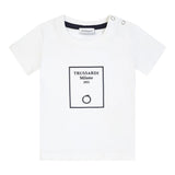 Trussardi T-Shirt tinta unita con Stampa Bianco per Neonato TIP25046TSX BIANCO TRUSSARDI 