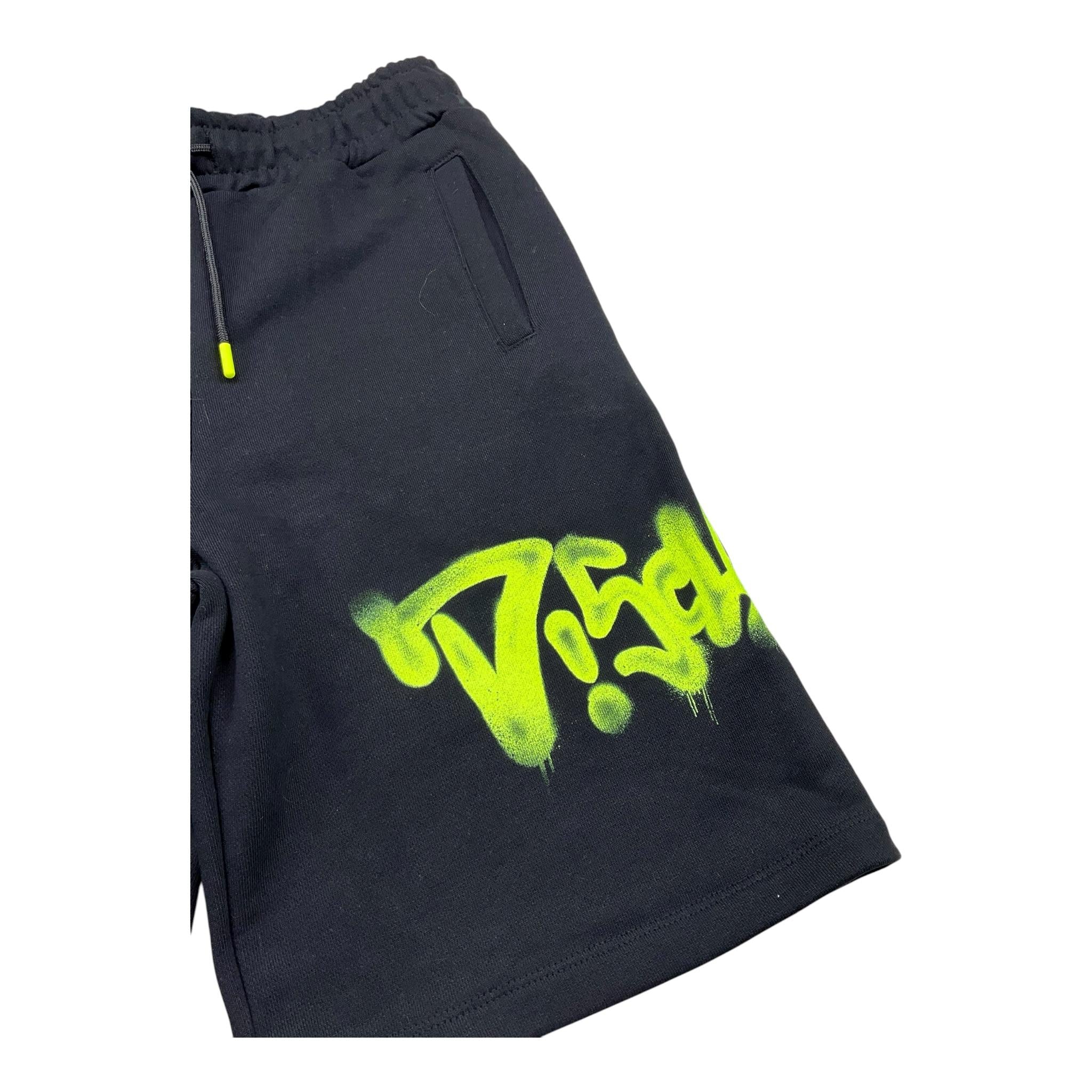 Disclaimer Bermuda Tinta Unita con Logo per Bambino 25EDK58420 NERO DISCLAIMER 