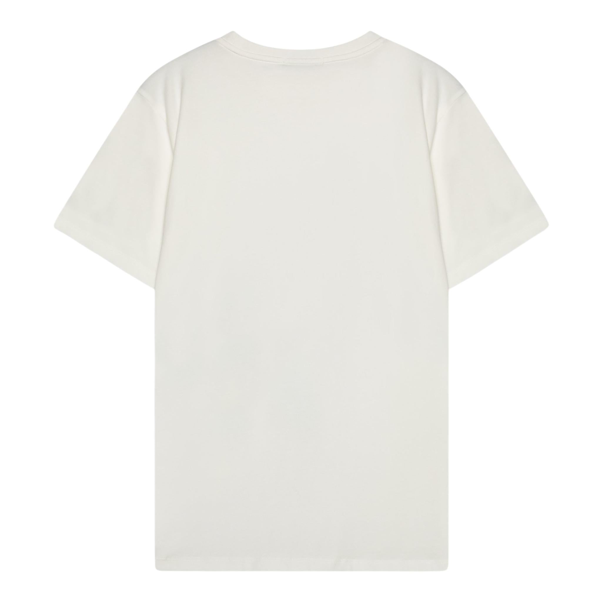 Stella Mccartney T-Shirt Girocollo Tinta Unita con Stampa per Bambina TW8C41 PANNA STELLA McCARTNEY 