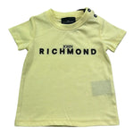 John Richmond T-Shirt Girocollo Tinta Unita con Stampa per Neonato RIP26002TS GIALLO JOHN RICHMOND 