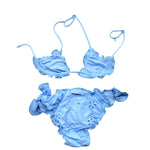 Saint Barth Costume 2 Pezzi Triangolo-Slip per Bambina CRIS00100054L AZZURRO SAINT BARTH 