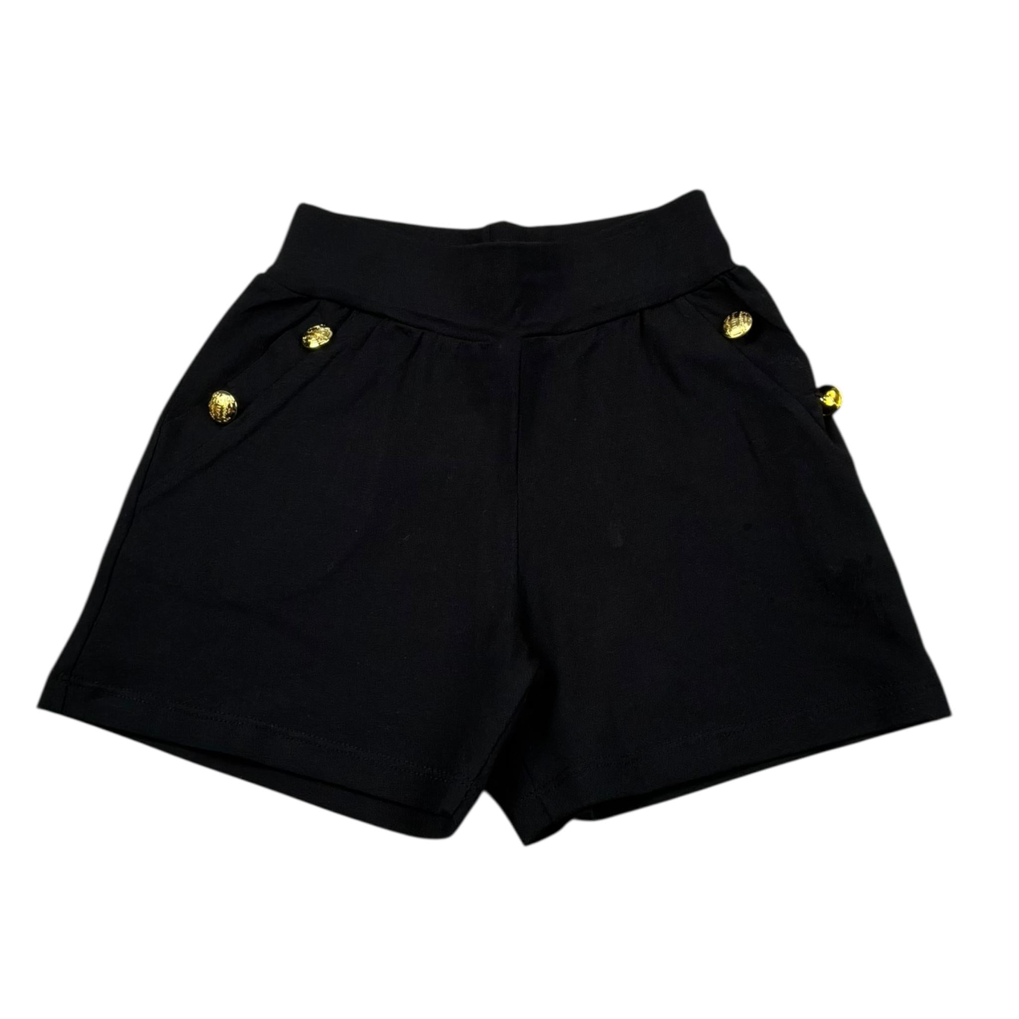 Gaelle Short Tinta Unita con Bottoni per Bambina 2746S00106 NERO GAELLE 