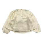 LOUISE MISHA camicia manica a sbuffo tinta unita con stampa Panna per Bambina GRMW24B0033 PANNA LOUISE MISHA 