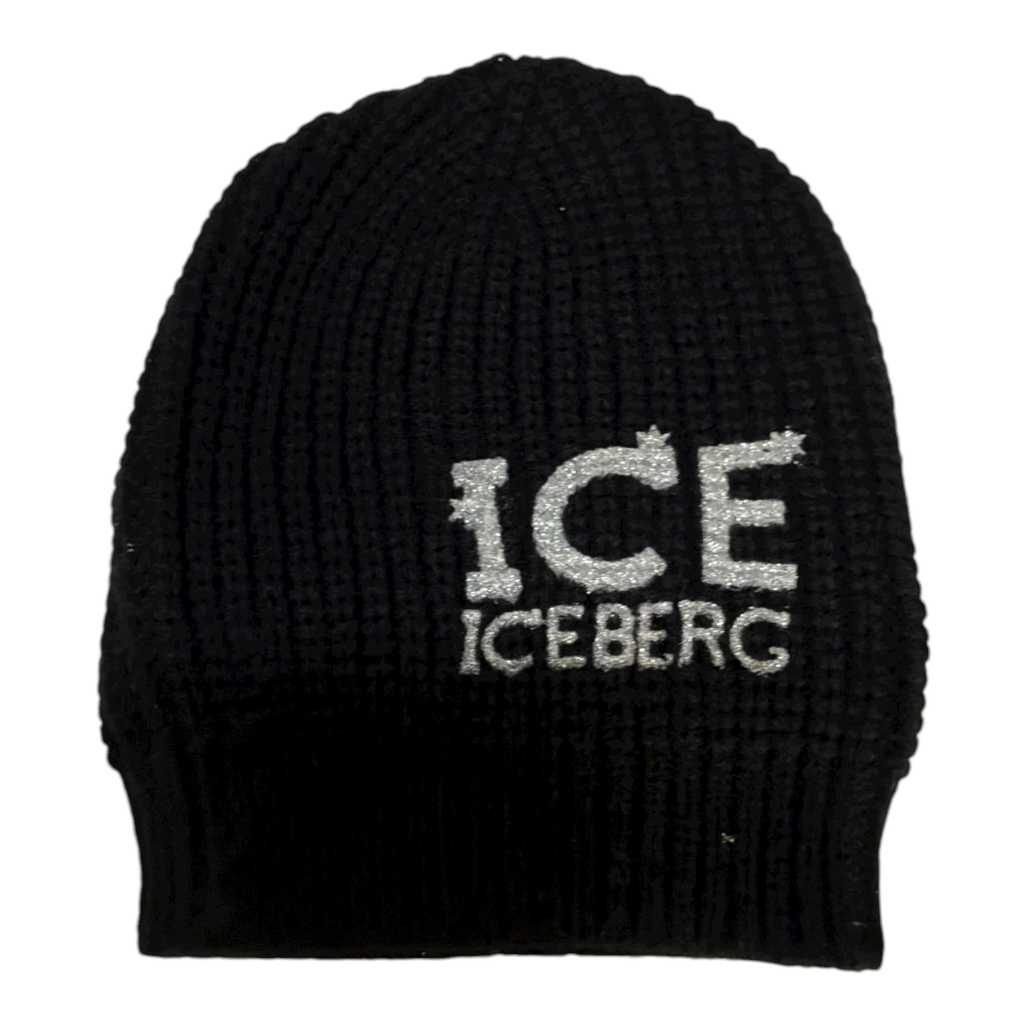 Iceberg Cappello Tinta Unita con Logo per Bambina CAPICE100JF NERO ICEBERG 
