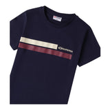 SUPERGA t-shirt tinta unita con stampa Blu per Bambino A102 BLU SUPERGA 
