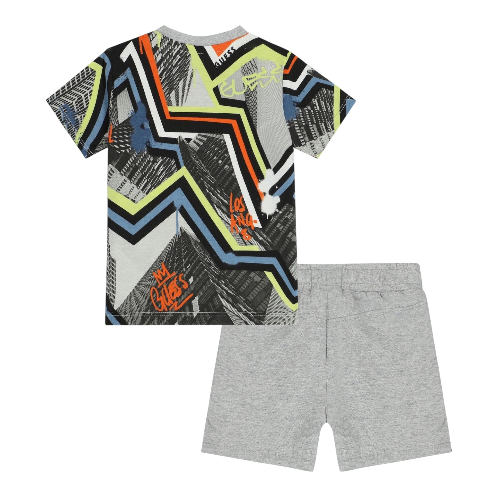 Guess Completo 2 Pezzi T-Shirt-Bermuda per Neonato I3RG00K8HM3 GRIGIO GUESS 