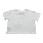 Fun & Fun T-Shirt Girocollo Tinta Unita con Stampa per Bambina FNBTS16855 BIANCO FUN & FUN 