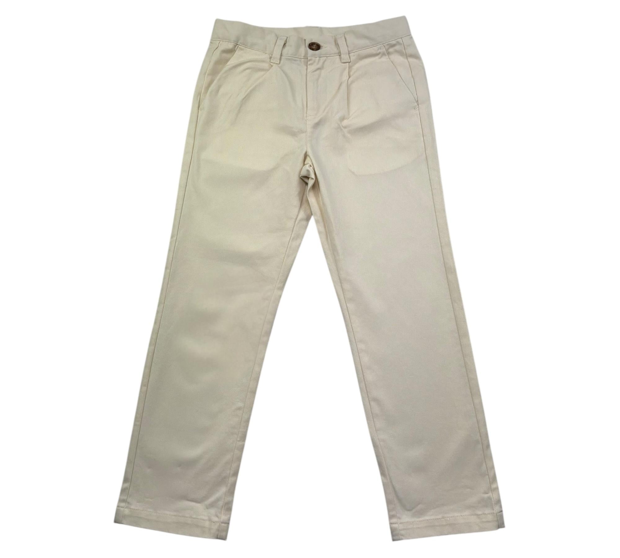 Trussardi Pantalone Tinta Unita con Girovita Regolabile per Bambino TBP36131PA BEIGE TRUSSARDI 