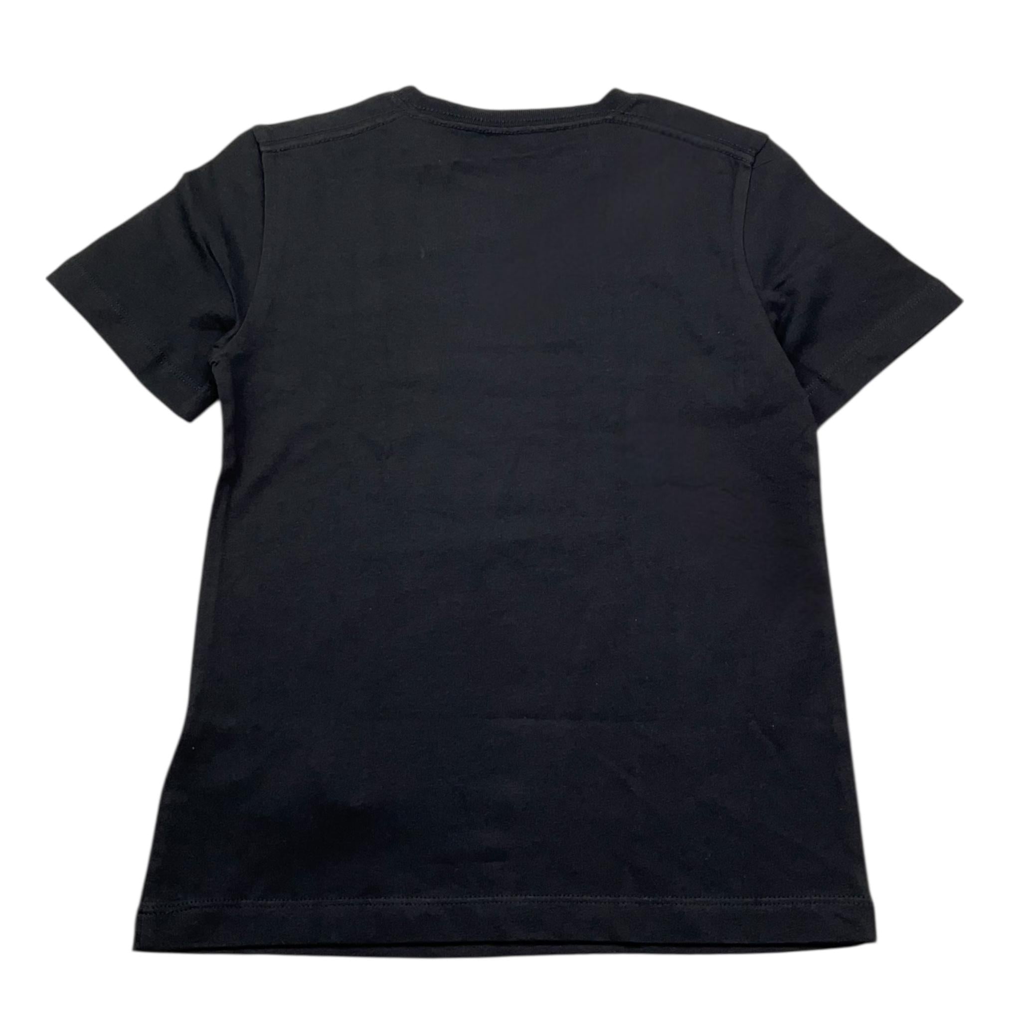 Calvin Klein T-Shirt Girocollo Tinta Unita con Logo per Bambino IU0IU00543 NERO CALVIN KLEIN 