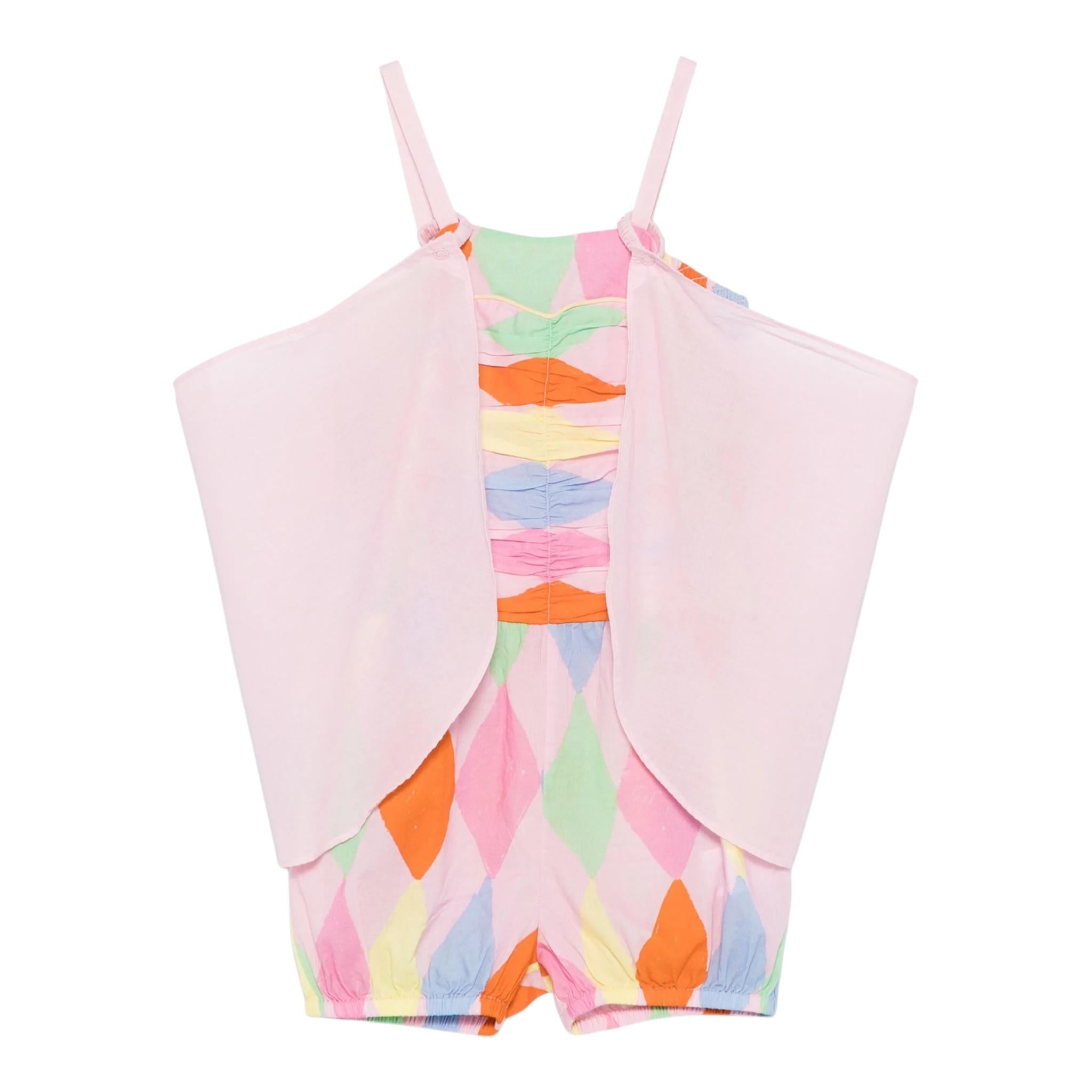 Stella Mccartney Tuta Intera Bretelline Tinta Unita per Bambina TW1A82J ROSA STELLA McCARTNEY 