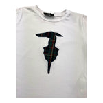 TRUSSARDI t-shirt girocollo tinta unita con logo Bianco per Bambina TGA25067TS BIANCO TRUSSARDI 