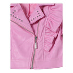 Twinset Chiodo In Ecopelle Tinta Unita per Bambina 241GJ2141 ROSA TWINSET 