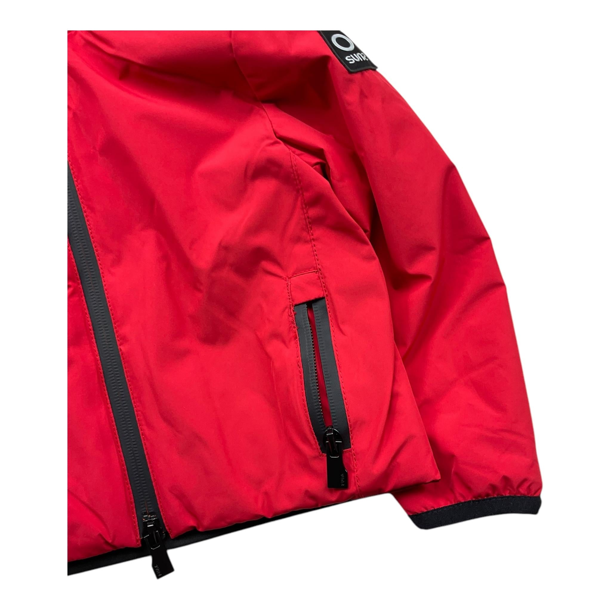 SUNS  giubbino tinta unita con cappuccio Rosso per Neonato GBS5338UBX ROSSO SUNS 
