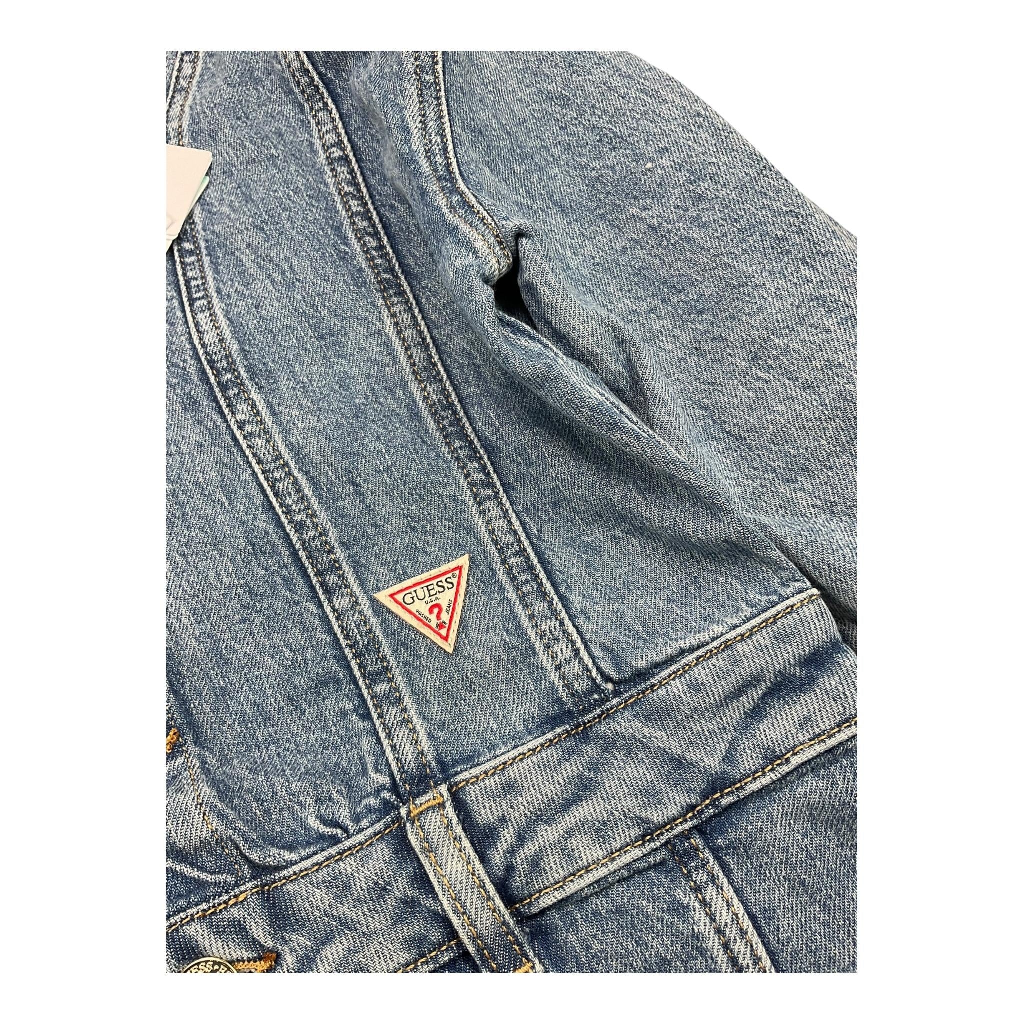 GUESS abito in denim tinta unita manica lunga Azzurro per Bambina J4YK26D4WF0X AZZURRO GUESS 