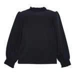 ABEL & LULA shirt tinta unita mezzo collo Nero per Bambina 5672XX NERO ABEL & LULA 