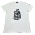 Monnalisa T-Shirt Girocollo Tinta Unita con Stampa per Bambino 253603 BIANCO MONNALISA 