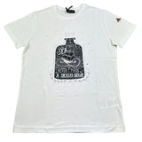 Monnalisa T-Shirt Girocollo Tinta Unita con Stampa per Bambino 253603 BIANCO MONNALISA 