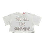 Vicolo T-Shirt Girocollo Tinta Unita con Brillantini per Neonata 3146MY00116 PANNA VICOLO 