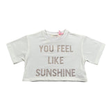 Vicolo T-Shirt Girocollo Tinta Unita con Brillantini per Neonata 3146MY00116 PANNA VICOLO 