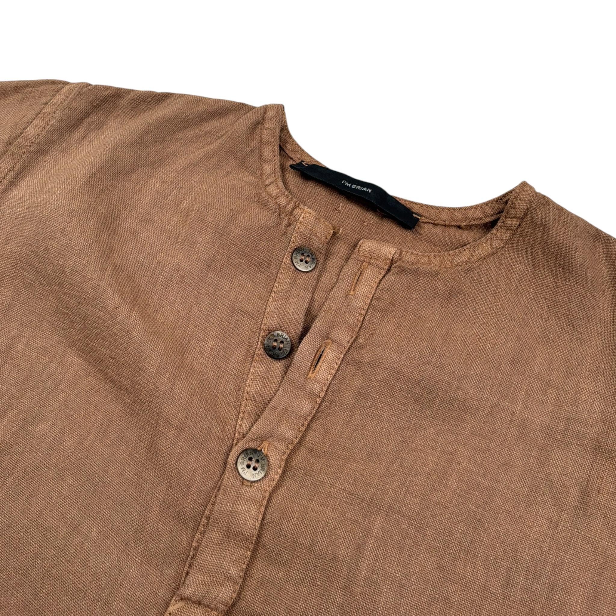 I'M Brian Camicia tinta unita Mezza Manica Cammello per Bambino CA1335J CAMMELLO I'M BRIAN 