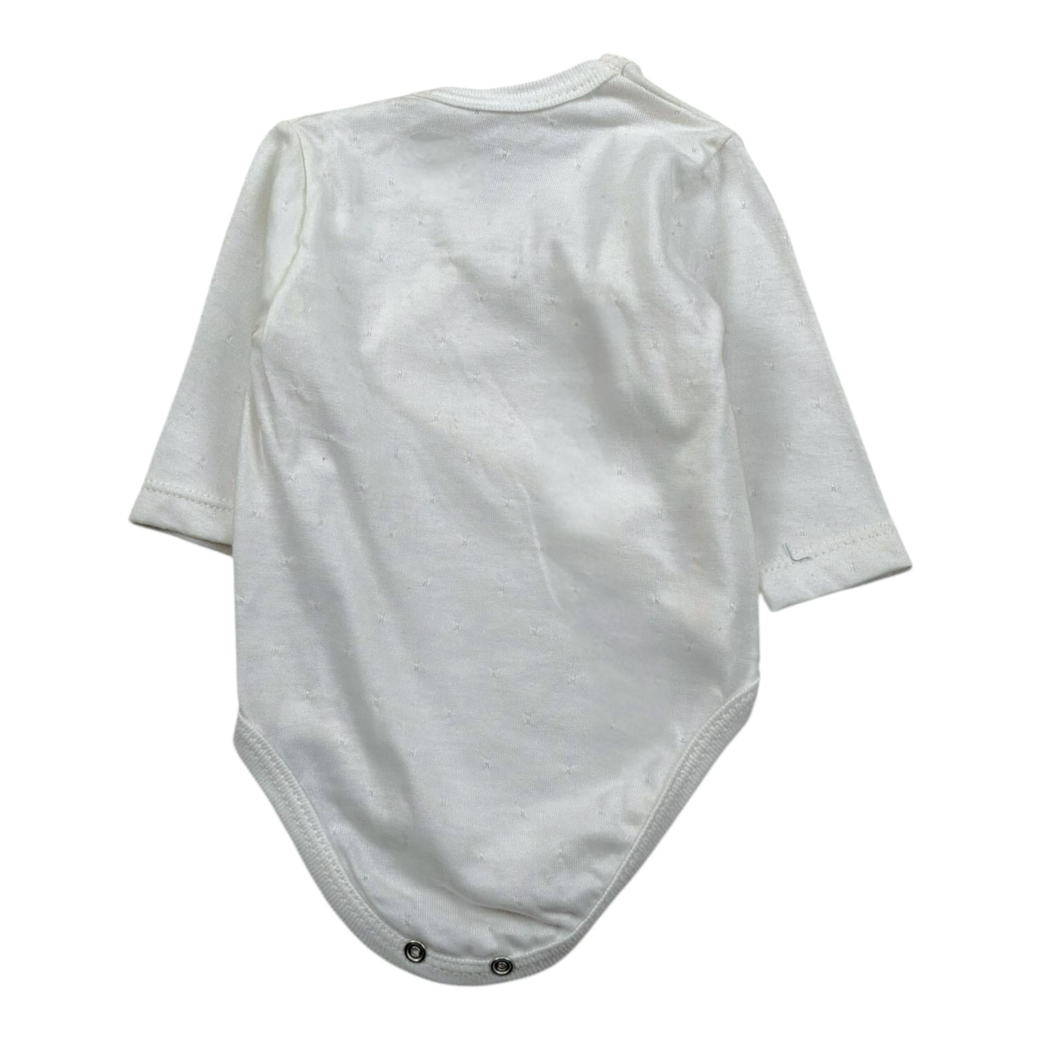 Calamaro Body Tinta Unita Manica Lunga per Neonata EIEIIEJ PANNA CALAMARO 