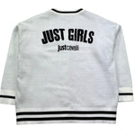 Just Cavalli Cardigan Tinta Unira con Logo per Bambina JGP26168CD BIANCO JUST CAVALLI 