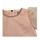 Miss Grant Camicia Mezza Manica Tinta Unita per Neonata MG1334 PESCA MISS GRANT 