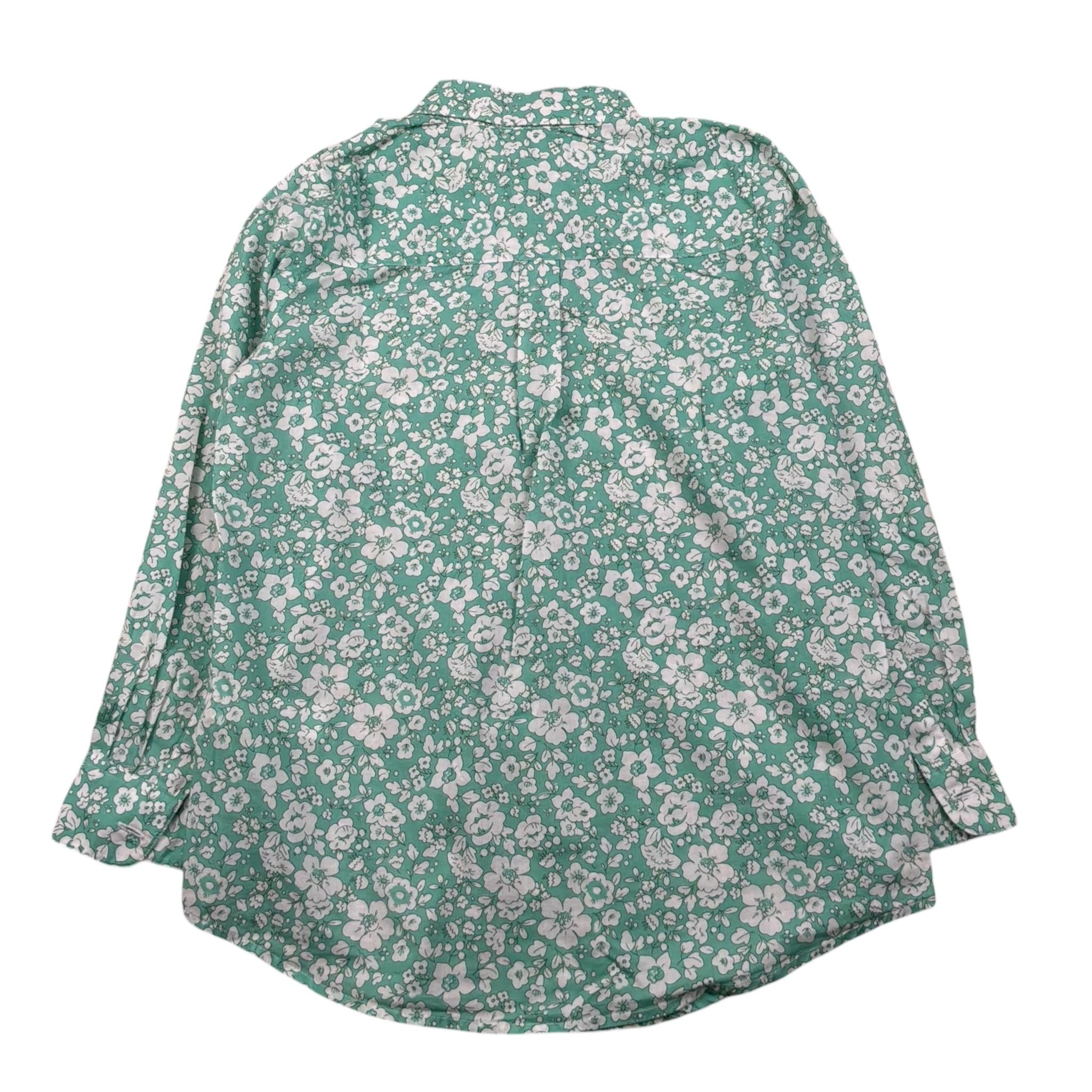 Saint Barth Camicia Manica Lunga Fantasia Floreale per Bambina BRIG00304 VERDE SAINT BARTH 