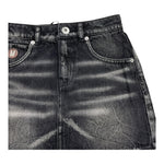 MOSCHINO gonna in denim tinta unita  Nero per Bambina HDJ03Z NERO MOSCHINO 