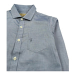 Trussardi Camicia Manica Lunga Tinta Unita per Bambino TBP26136CA AZZURRO TRUSSARDI 