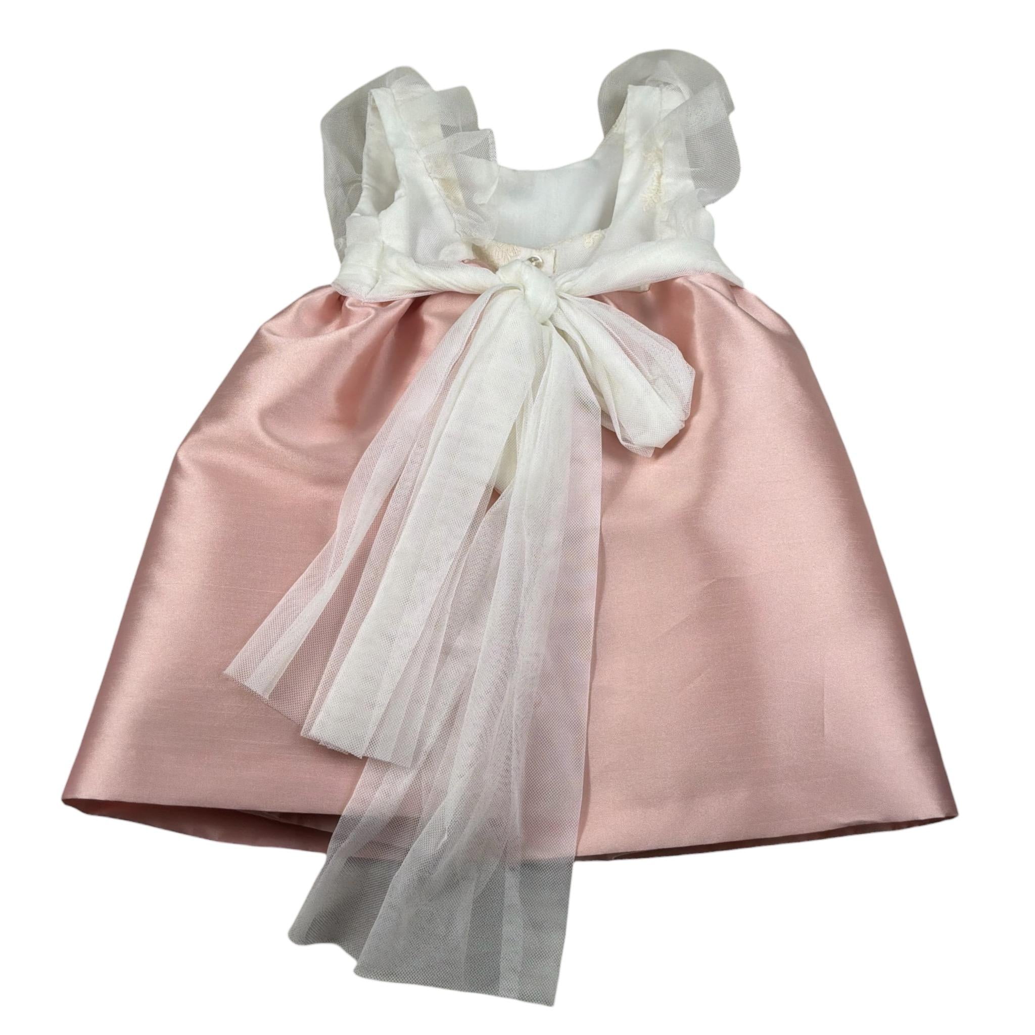 abito cerimonia giromanica bicolore 4858J ROSA CUA-CUAK 