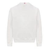 Saint Barth Felpa Girocollo Tinta Unita con Stampa per Bambino BOBB001 BIANCO SAINT BARTH 