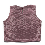 Lu Lu By Miss Grant Canotta Tinta Unita con Paillettes per Bambina LL3477 ROSA LU LU BY MISS GRANT 