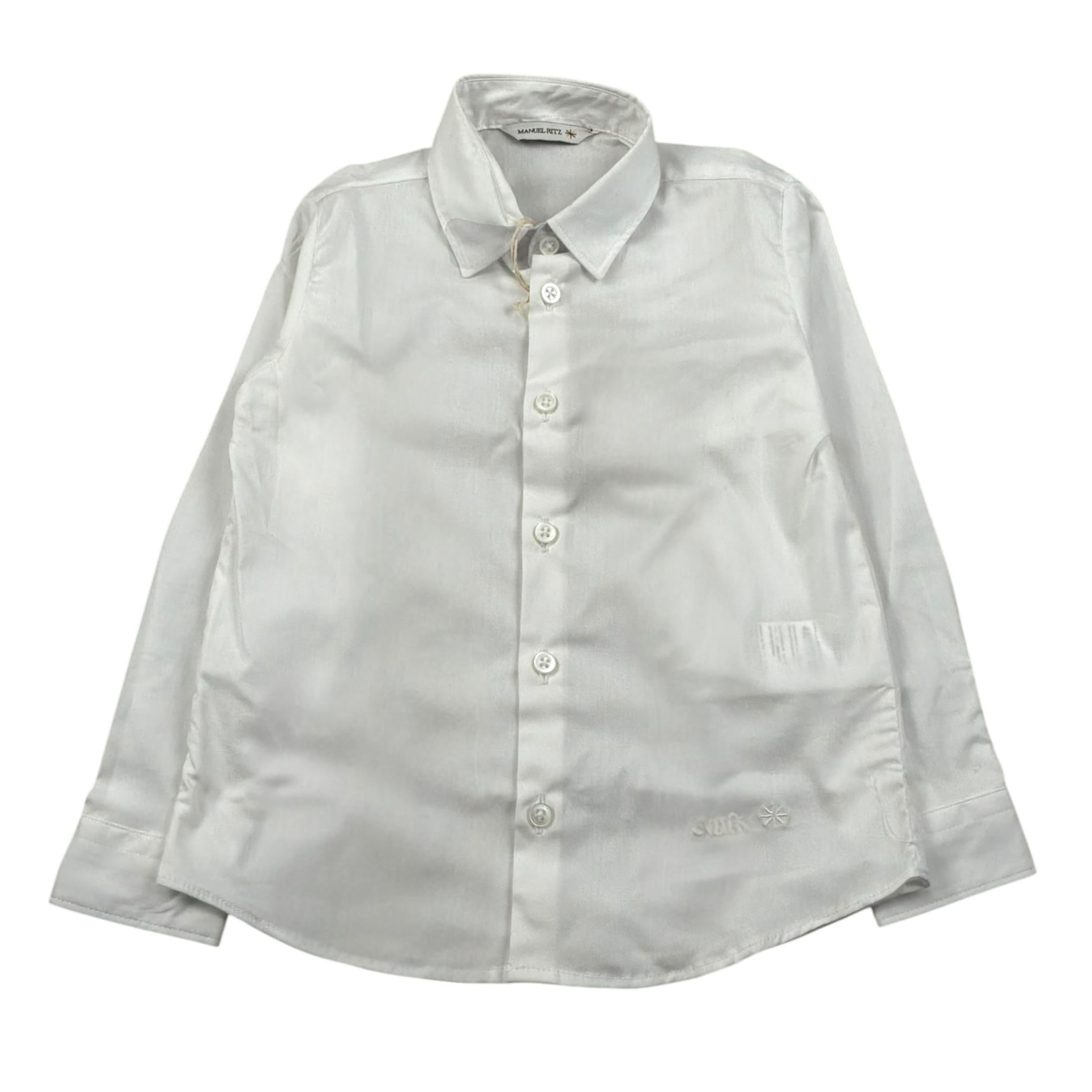 Manuel Ritz Camicia Manica Unga tinta unita Bianco per Neonato MR2885N BIANCO MANUEL RITZ 