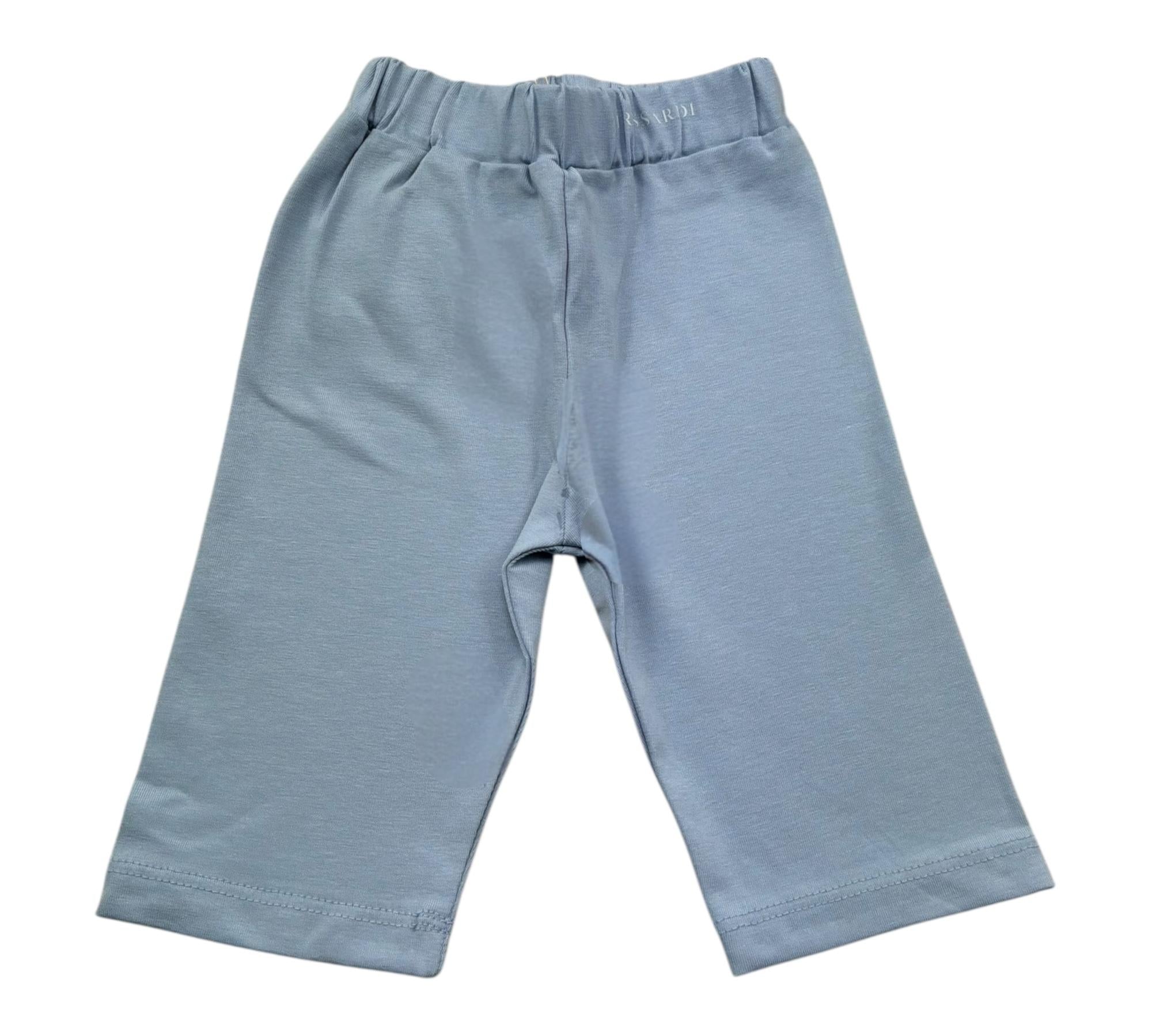 Trussardi Leggins Tinta Unita con Logo per Neonata TIP26122LE AZZURRO TRUSSARDI 