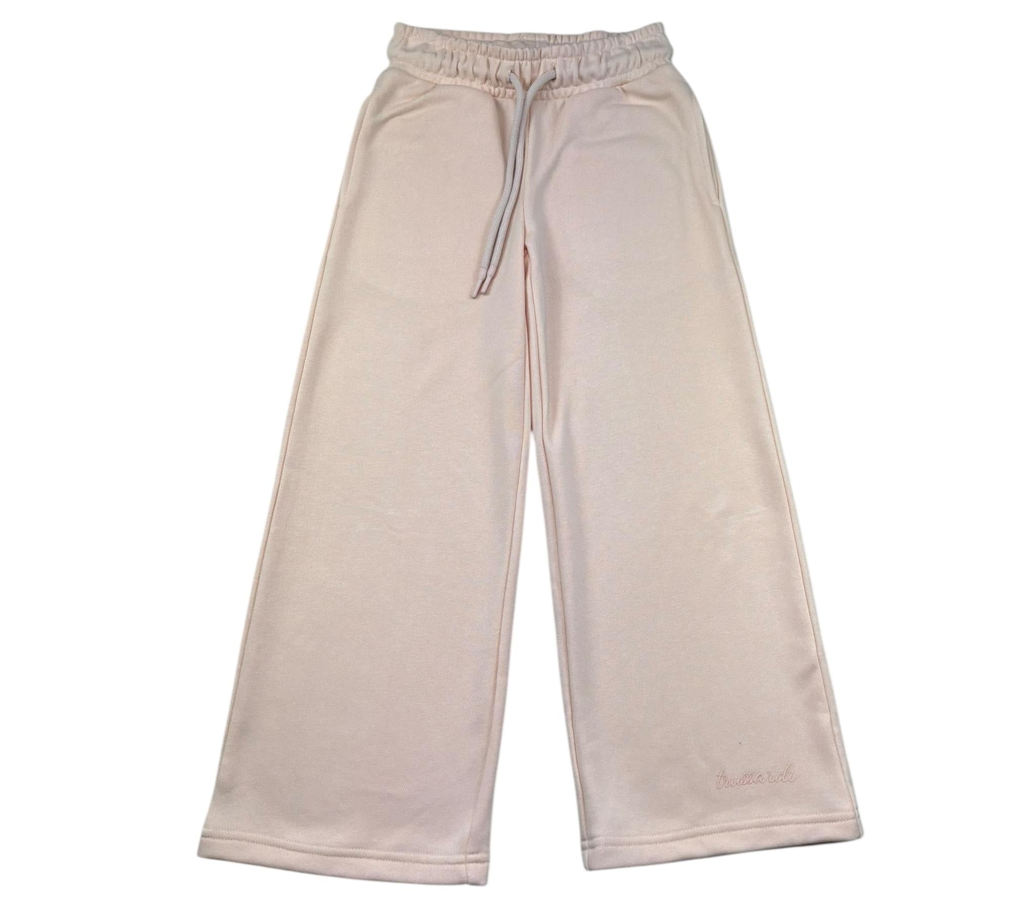 Trussardi Pantalone Tuta Modello Palazzo Tinta Unita per Bambina TGP26012PA ROSA TRUSSARDI 