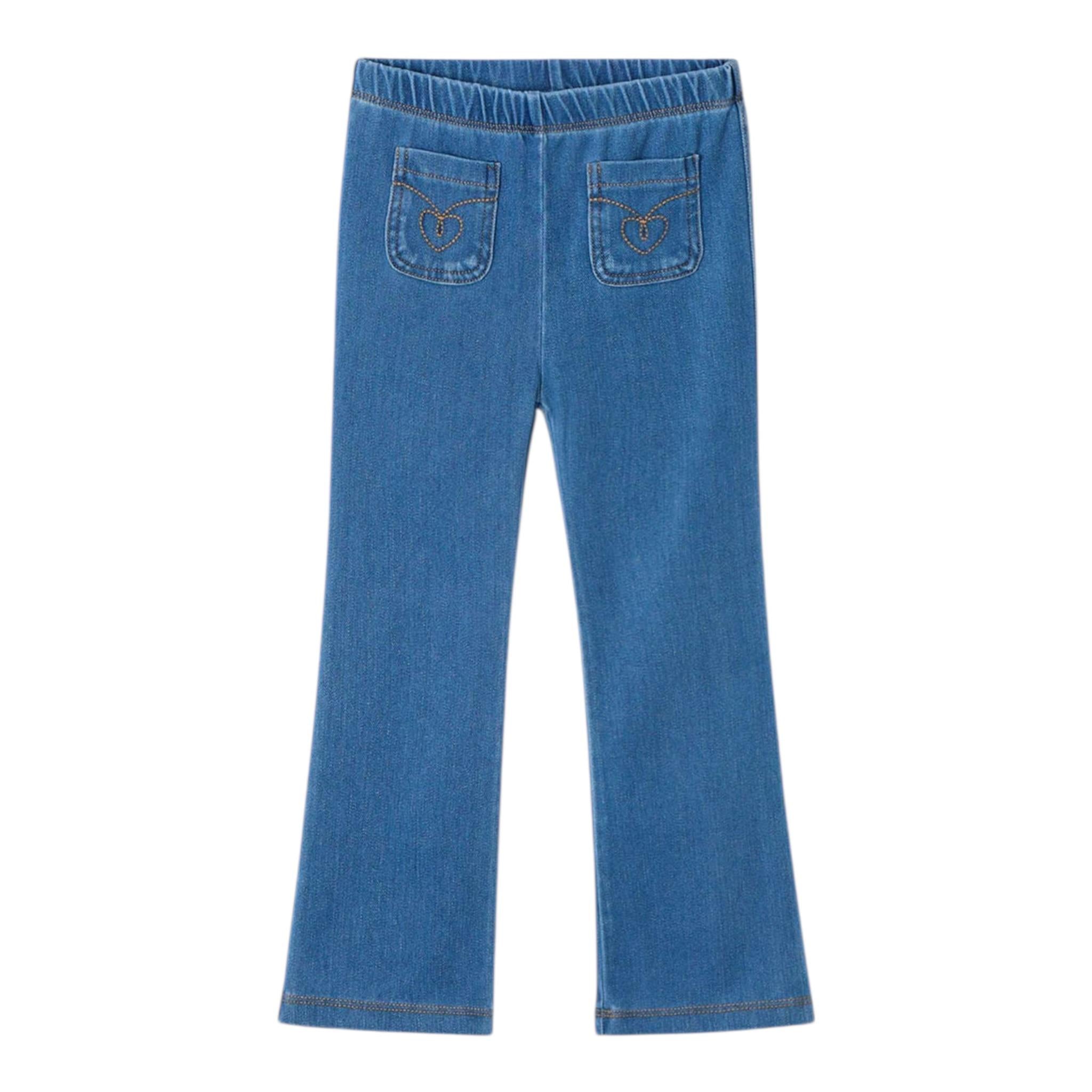 Mayoral Leggins Effetto Jeans Tinta Unita per Bambina 3702 AZZURRO MAYORAL 