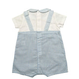 Laranjinha Pagliaccetto Bicolore con Stampa per Neonato 92909V5766R73 BIANCO/AZZURRO LARANJINHA 