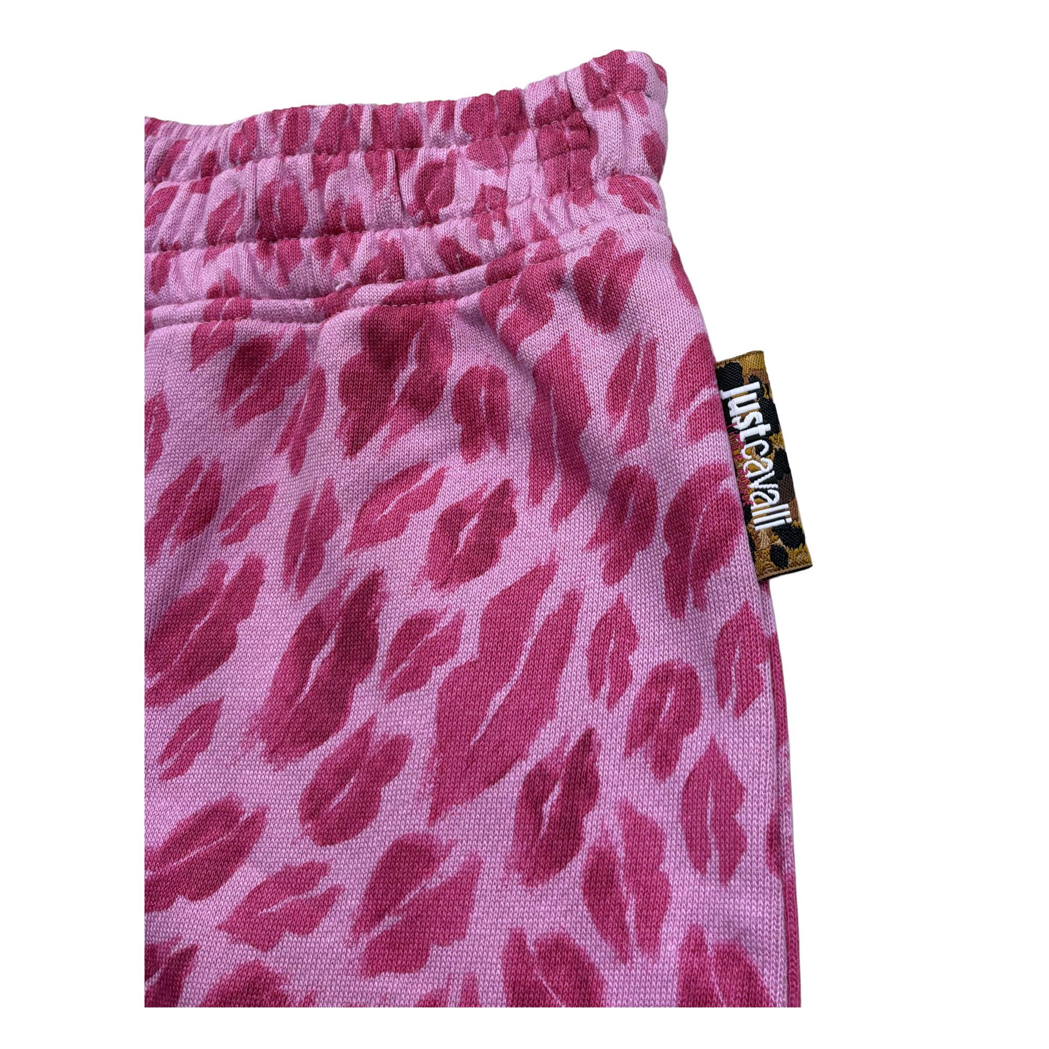 Just Cavalli Short Tinta Unita con Stampa Baci per Neonata JIP26009SHN ROSA JUST CAVALLI 