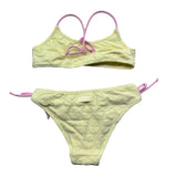 Saint Barth Costume 2 Pezzi Fascia-Mutandina per Bambina EMBOSSED GIALLO SAINT BARTH 