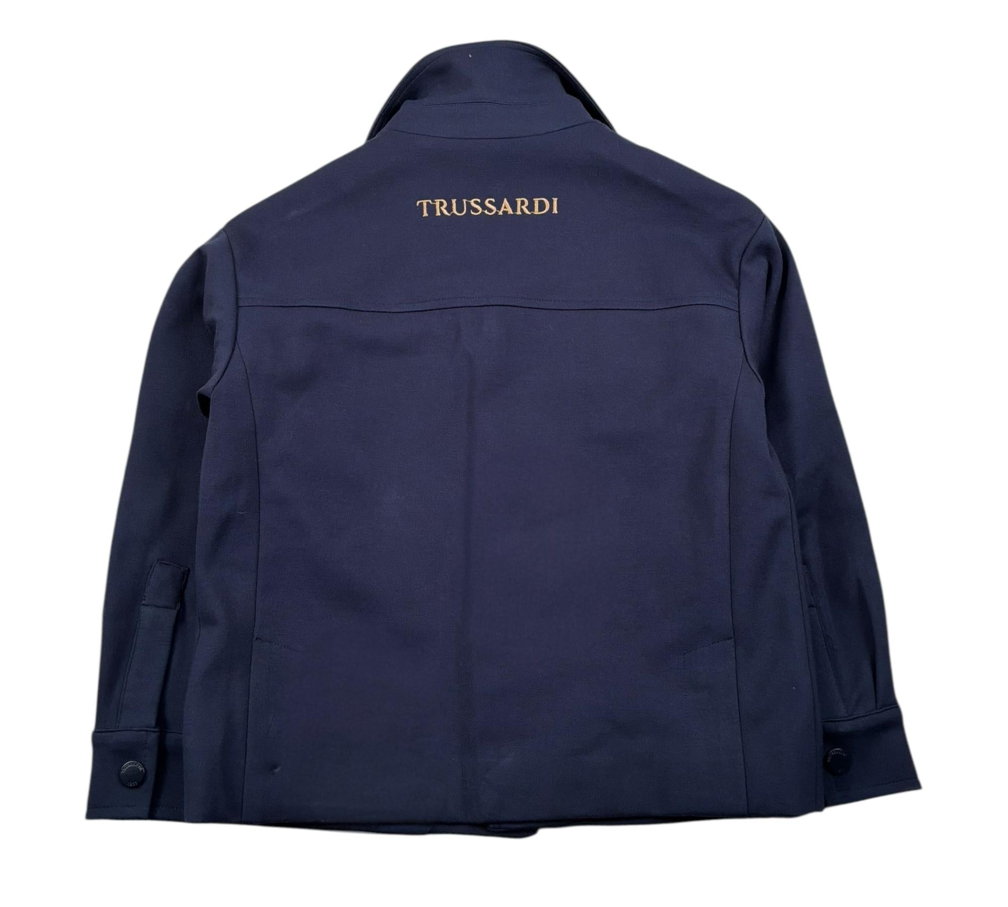 Trussardi Giacca Tinta Unita con Tasche per Bambino TBP26047GB BLU TRUSSARDI 