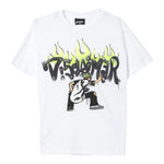 Disclaimer T-Shirt Girocollo Tinta Unita con Stampe per Bambino 25EDK58419X BIANCO DISCLAIMER 