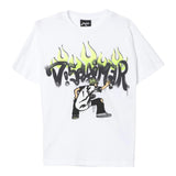 Disclaimer T-Shirt Girocollo Tinta Unita con Stampe per Bambino 25EDK58419X BIANCO DISCLAIMER 