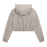 Guess Felpa Chiusa con Cappuccio Tinta Unita con Stampe Logo per Bambina J5RQ03WH2K0 BEIGE GUESS 